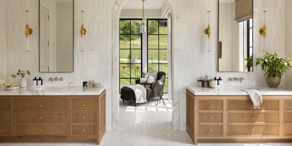 Project by Well By Design and Brooks & Falotico. Photography by Caroline Sharpnack. Product shown in our aged brass (BEL) finish.