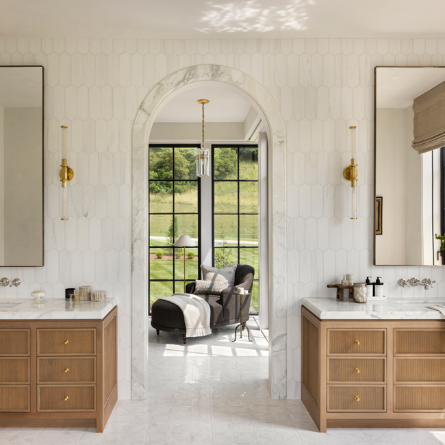 Project by Well By Design and Brooks & Falotico. Photography by Caroline Sharpnack. Product shown in our aged brass (BEL) finish.
