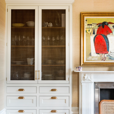 Design by Stella Mannering and Co. Construction by Barr Joinery. Kitchen by Barr Kitchens. Photography by Lucy Butler-Walters. Product shown in our antique brass lacquered (ABL) finish.