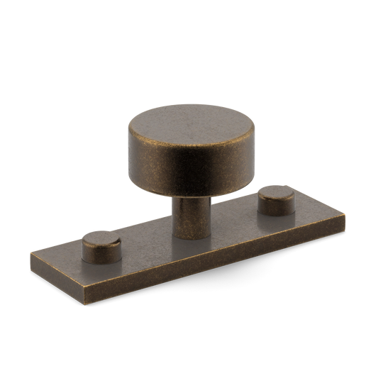 MIX Plain Cabinet Knob & Backplate