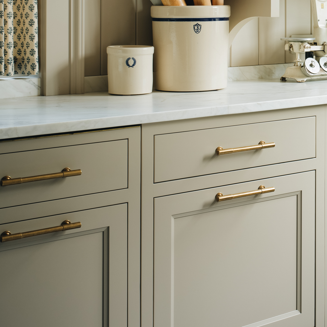 Design by Jean Stoffer Design. Photography by John Stoffer.Β Product shown in our aged brass (BEL) finish.