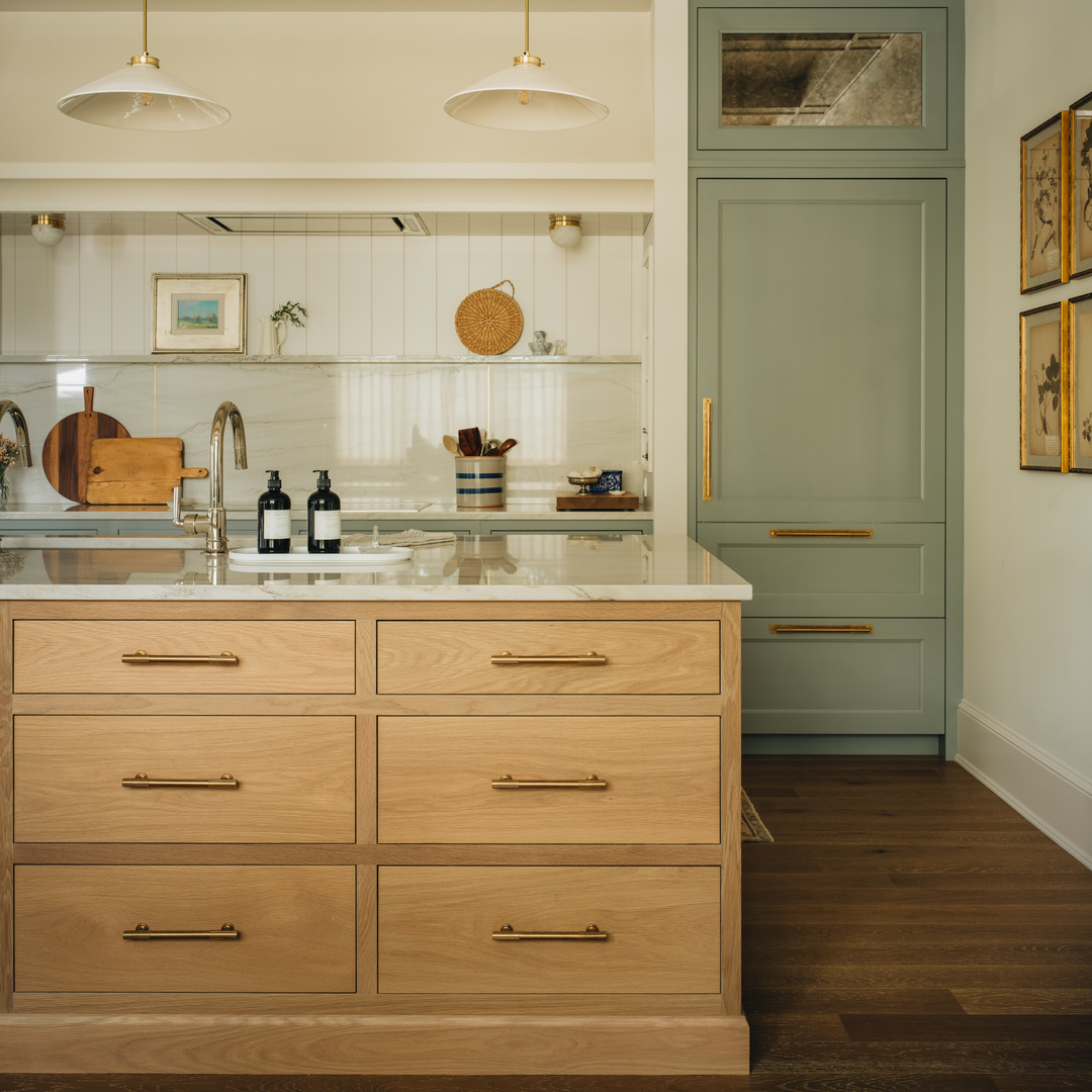 Design by Jean Stoffer Design. Photography by John Stoffer.Β Product shown in our aged brass (BEL) finish.
