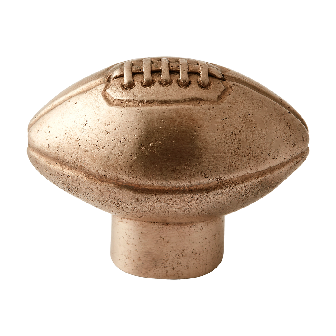 Whimsical American Football Silicon Bronze Cabinet Knob