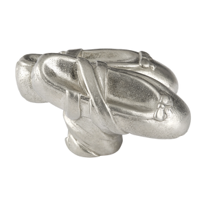 Whimsical Ballet Shoes White Bronze Cabinet Knob