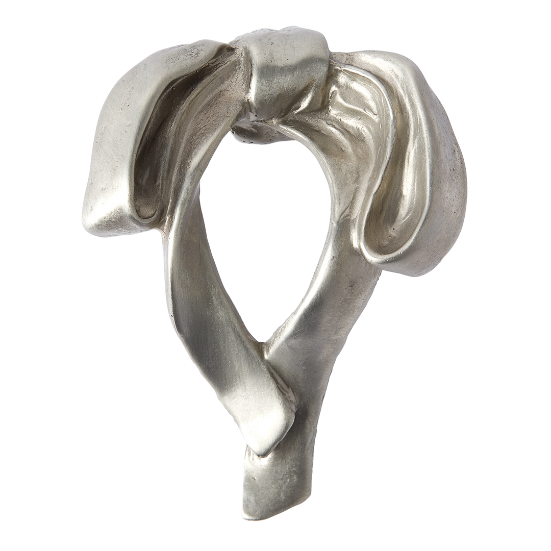 Whimsical Bow White Bronze Cabinet Knob