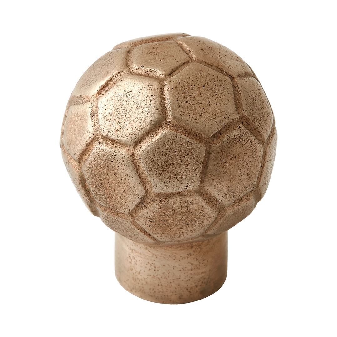 Whimsical Soccer Ball Silicon Bronze Cabinet Knob