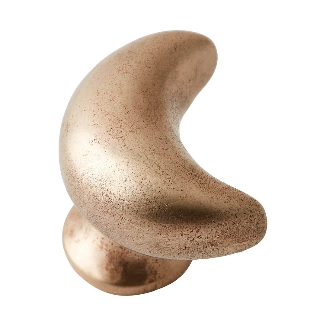 Whimsical Moon Silicon Bronze Cabinet Knob