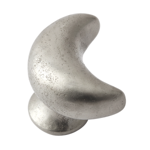 Whimsical Moon White Bronze Cabinet Knob