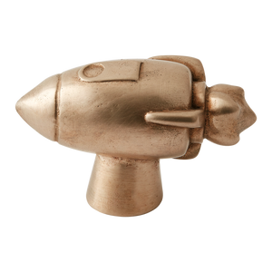 Whimsical Rocket Silicon Bronze Cabinet Knob