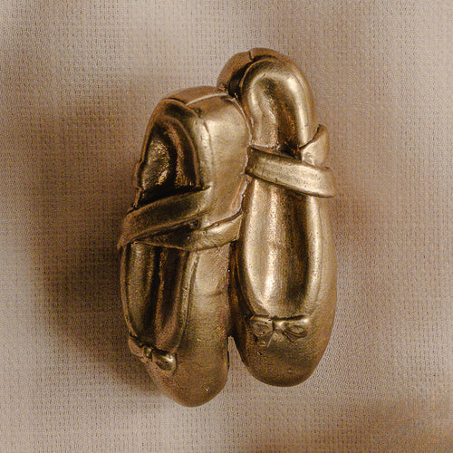 Whimsical Ballet Shoes Silicon Bronze Cabinet Knob
