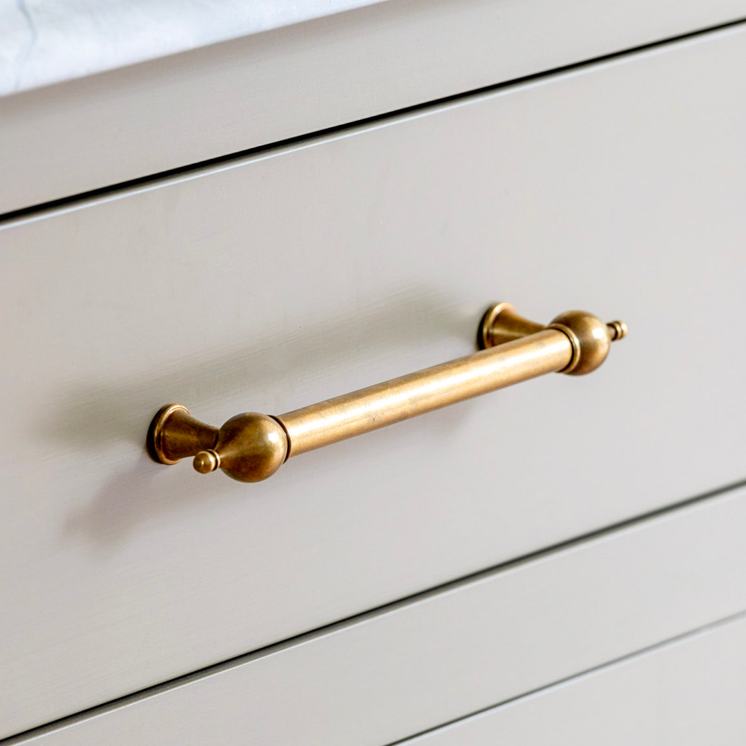 Design by Guild Anderson Furniture. Photography by Mark Bolton Photography. Product shown in our aged brass (BEL) finish.  