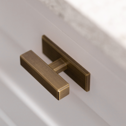 Digbeth Ridged T-bar Handle with Backplate