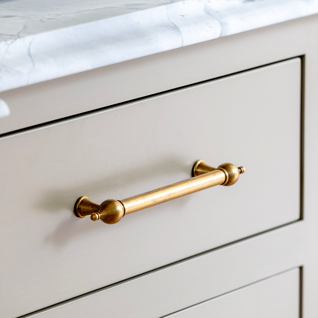Design by Guild Anderson Furniture. Photography by Mark Bolton Photography. Product shown in our aged brass (BEL) finish.