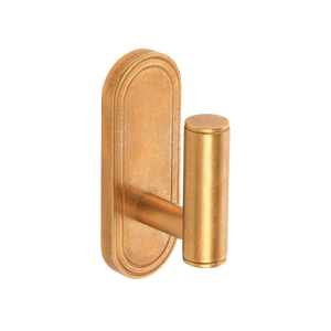 Barwick Plain Wall Hook in our aged brass (BEL) finish