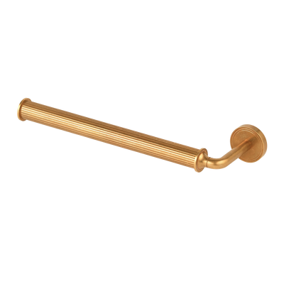 Barwick Ridged Hand Towel Rail (Left Hand) in our aged brass (BEL) finish