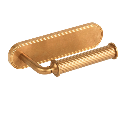 Barwick Ridged Toilet Roll Holder with Backplate