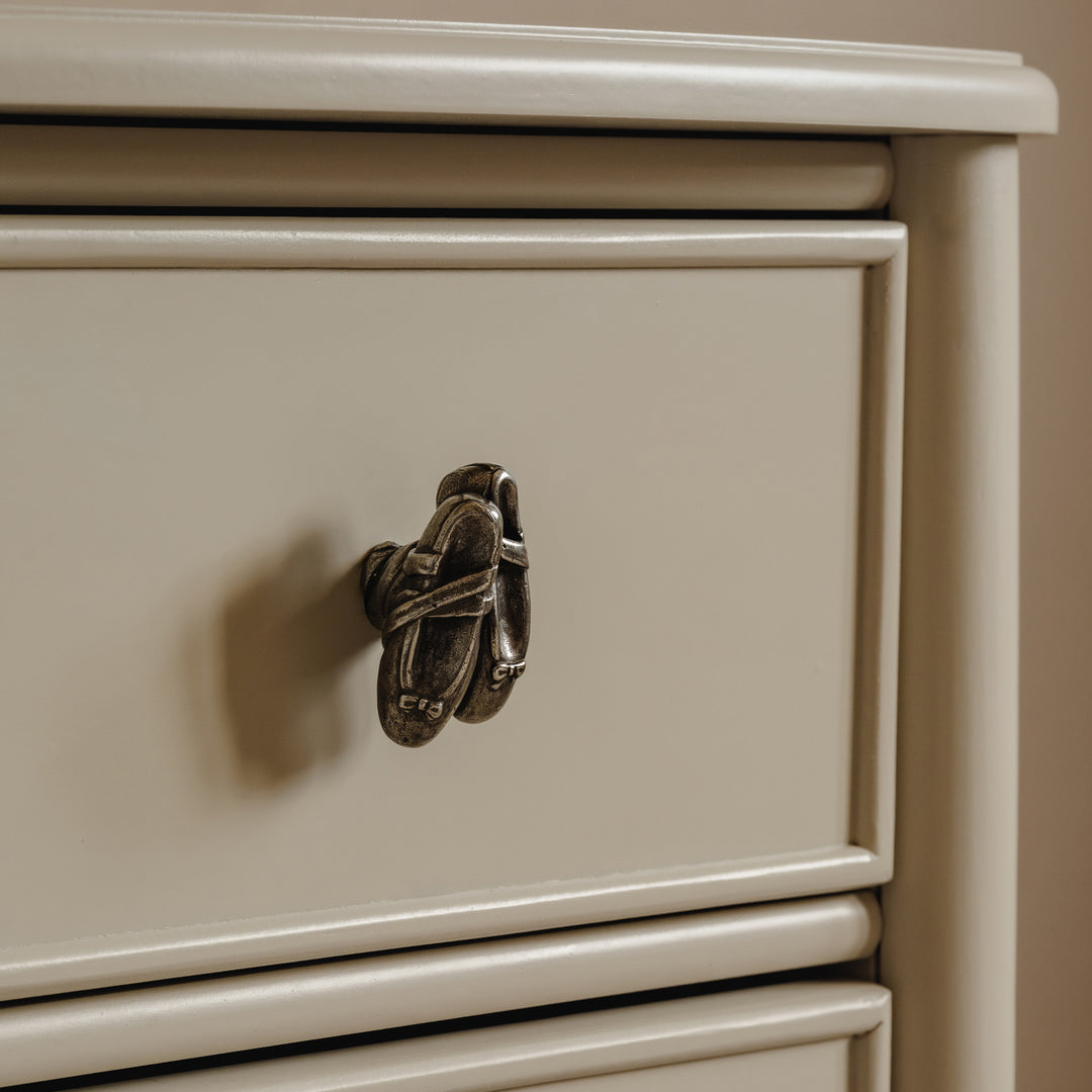 Photography by Joey Kendal Brown | Whimsical Ballet Shoe Cabinet Knob shown in our light aged bronze finish.