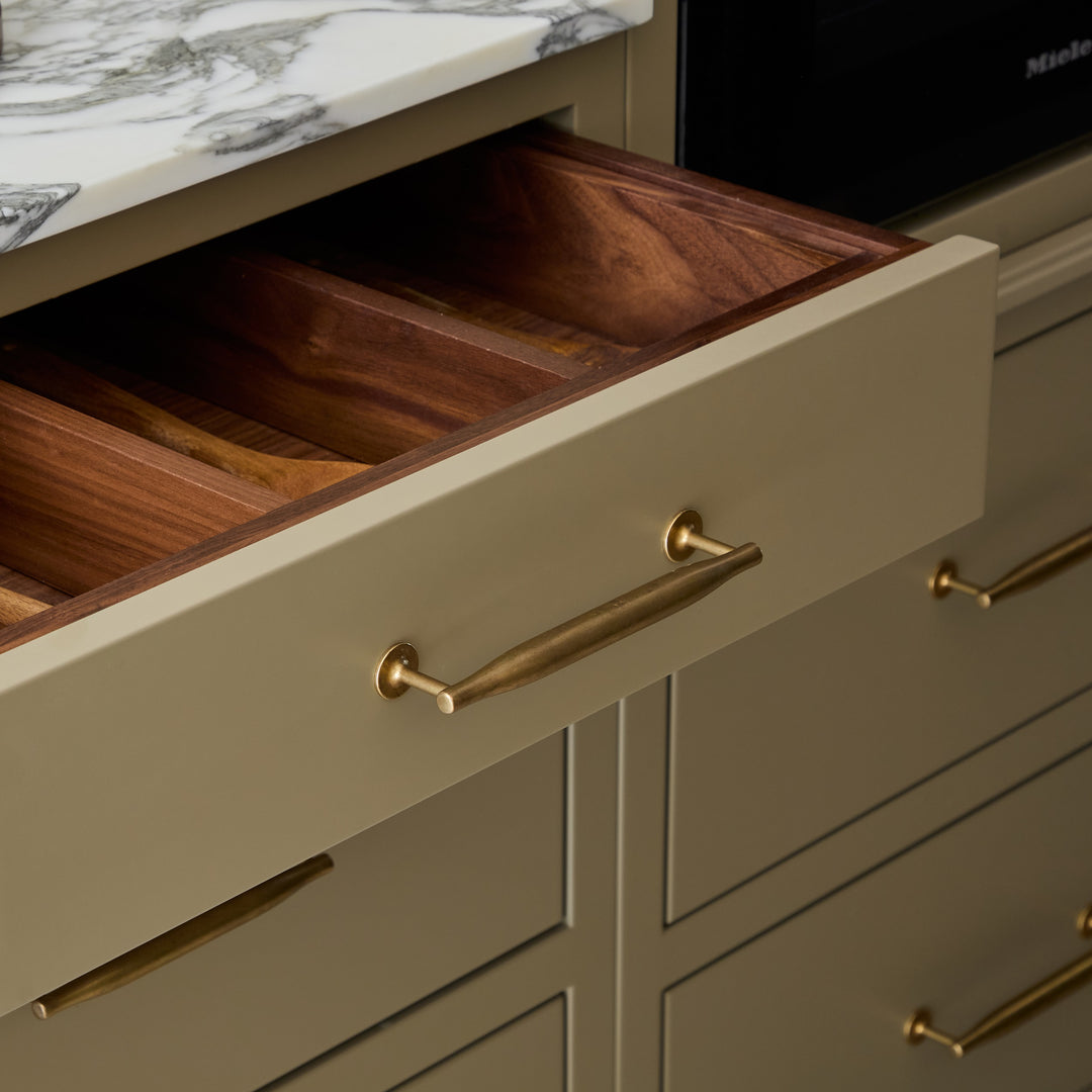 Design by McClark Joinery. Photography by Chris Snook Photography. Product shown in our aged brass (BEL) finish.