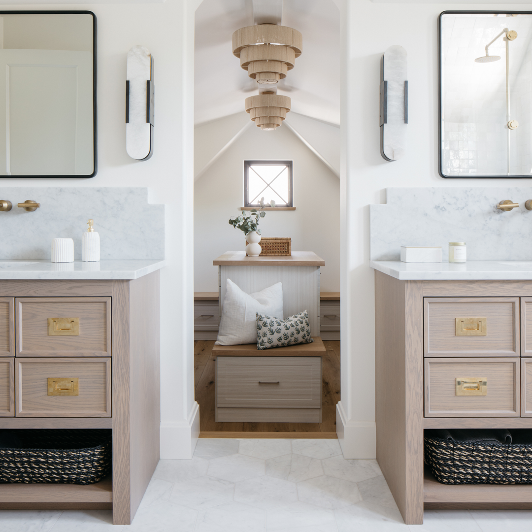 Design by Kate Marker Interiors. Photography by Margaret Rajic Product shown in our polished brass unlacquered (PBUL) finish.