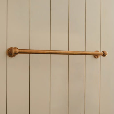 Project and photography by Joey Kendal Brown | Cotswold Kitchen Towel Rail shown in our aged brass (BEL) finish. 