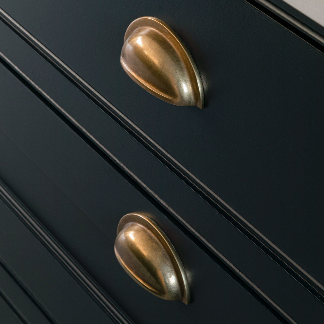 Project by St Giles Furniture | Cotswold Cup Pull shown in our aged brass (BEL) finish.