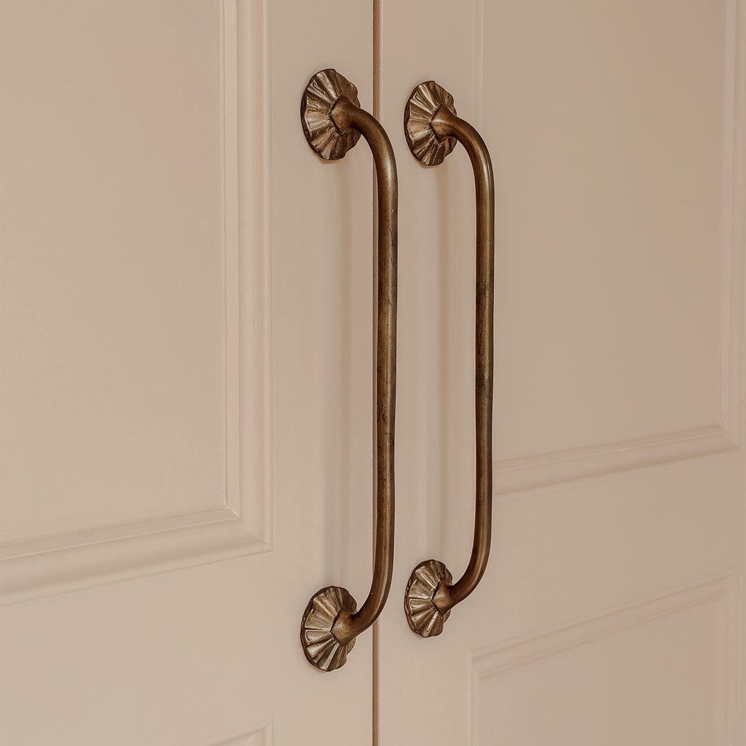 Project by Jessica Simone Designs | Carpentry by Ben Bailey | Whimsical Cabinet Handles shown in burnished bronze (BR).