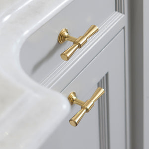 Design by Canavan | Lincoln T-Bar Handle shown in our polished brass lacquered (PBL) finish.