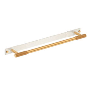 MIX Diamond Knurled Bath Towel Bar & Backplate - Mixed Finish