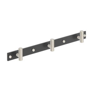 MIX Diamond Knurled Wall Hook Rack - Mixed Finish