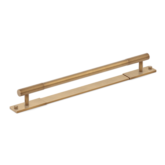 MIX Straight Knurled Appliance Pull Handle & Backplate