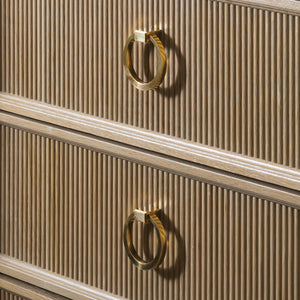 Design by McCroskey Interiors | Photography by Nate Sheets | Oblique Cabinet Ring Pull shown in our hand burnished brass (HBB) finish.