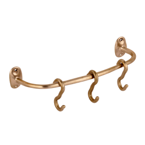 295mm Sketch Pot Rail and S Hooks shown in silicon bronze.
