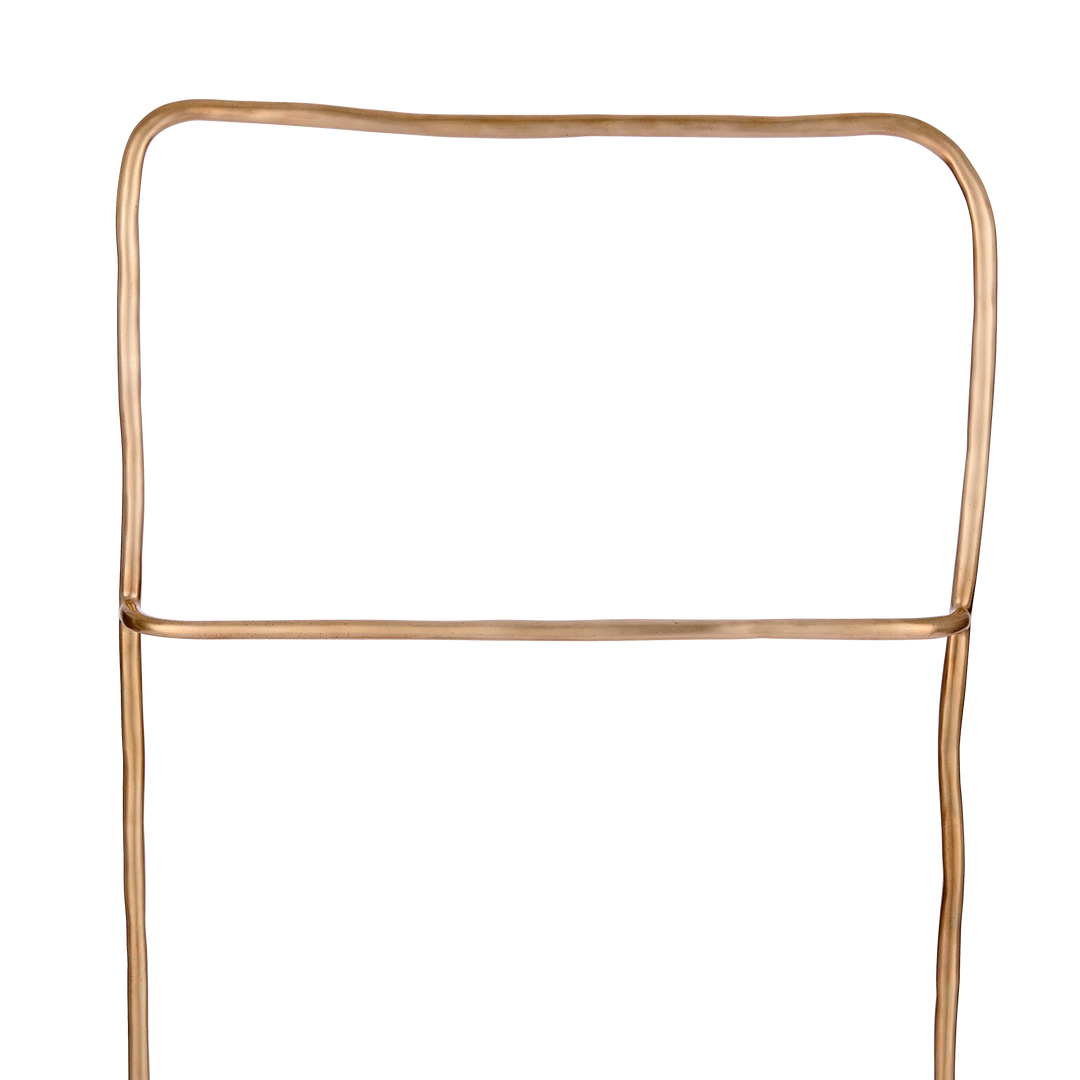 Sketch Freestanding Towel Rail shown in silicon bronze. 