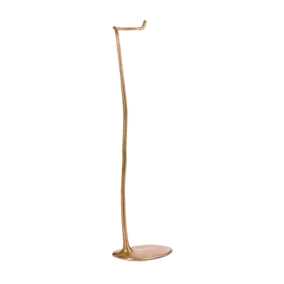 Sketch Freestanding Toilet Roll Holder shown in our burnished bronze finish.