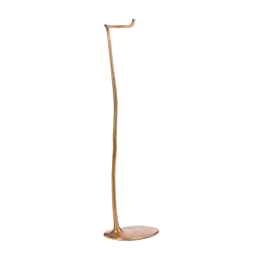 Sketch Freestanding Toilet Roll Holder shown in silicon bronze.