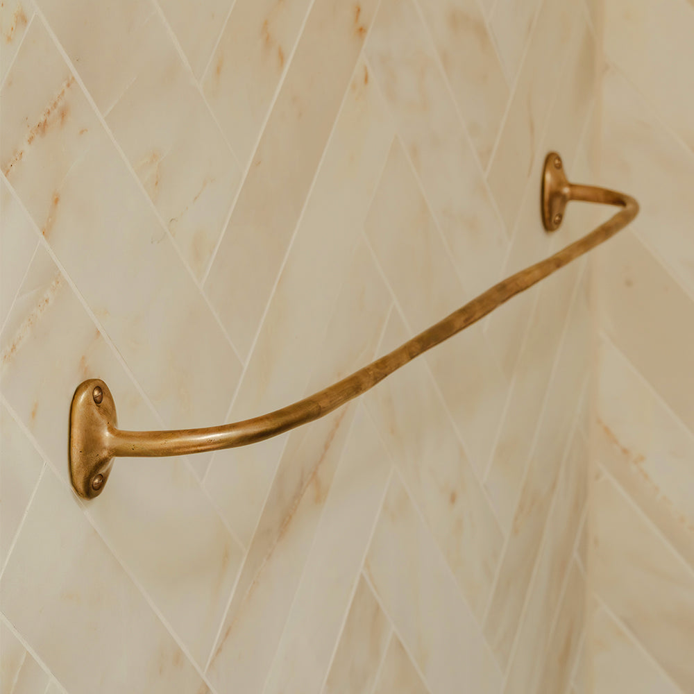 Photography by Joey Kendal Brown | Sketch Bath Towel Rail shown in silicon bronze. 