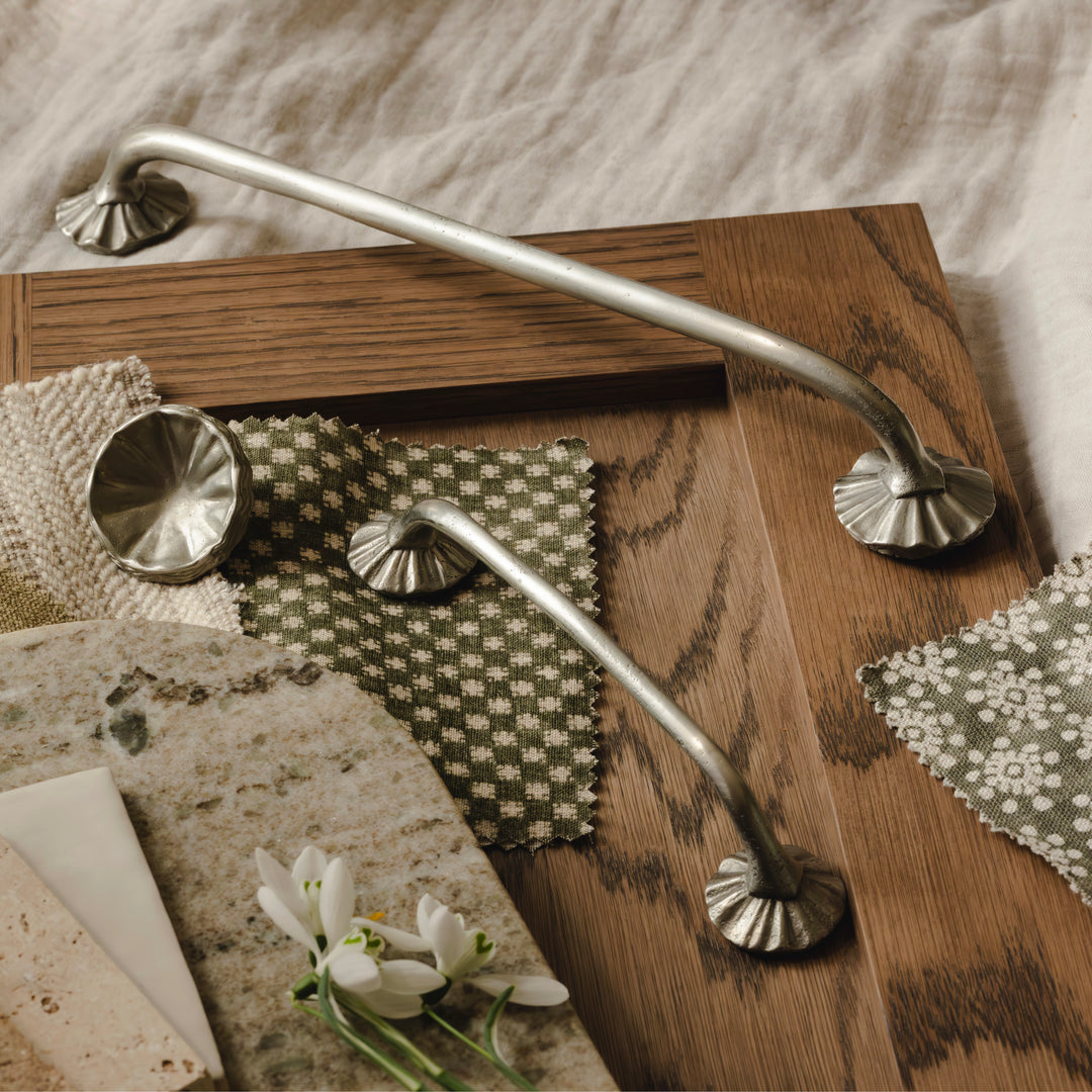 Photography by Joey Kendal Brown | Whimsical Cabinet Handle shown in white bronze.