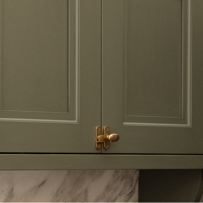 Project by Whittney Parkinson Design. Photography by Sarah Shields Photo. Product shown in our aged brass (BEL) finish. 