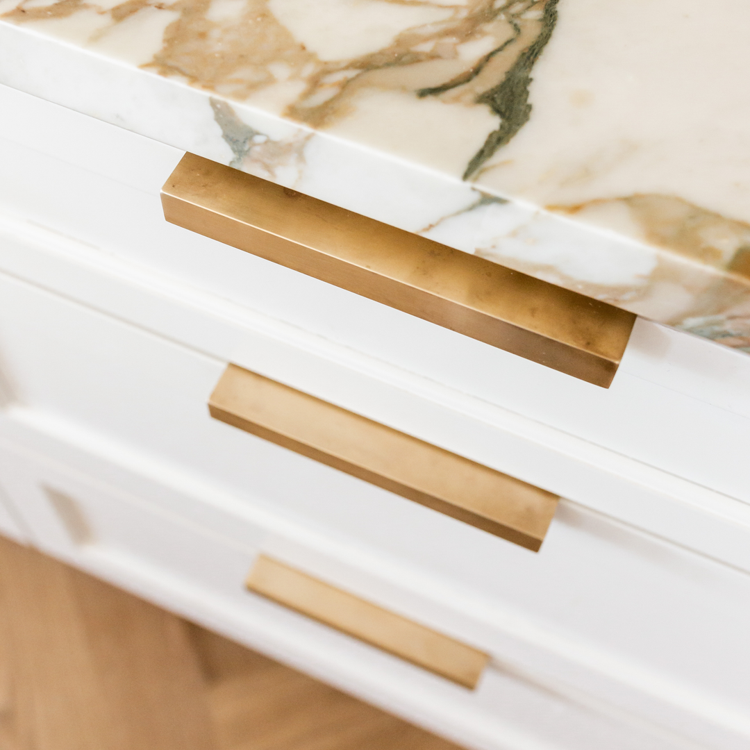 Design by McCroskey Interiors and Cella Jane. Photography by Nate Sheets Photography. Product shown in our satin brass unlacquered (SBUL) finish.