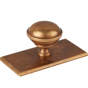 Sample of Queslett Cabinet Knob with Rectangular Backplate