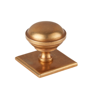 Sample of Queslett Cabinet Knob with Square Backplate