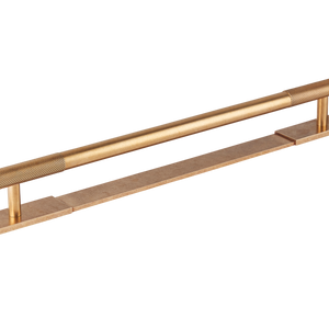 Sample of MIX Diamond Knurled Appliance Pull Handle & Backplate