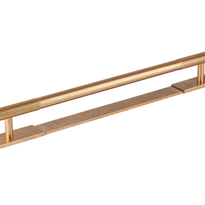 Sample of MIX Straight Knurled Appliance Pull Handle & Backplate