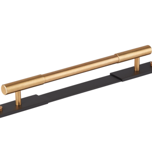 Sample of MIX Plain Pull Handle & Backplate - Mixed Finish