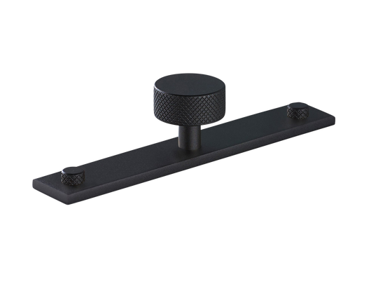 Sample of MIX Diamond Knurled Cabinet Knob & Backplate